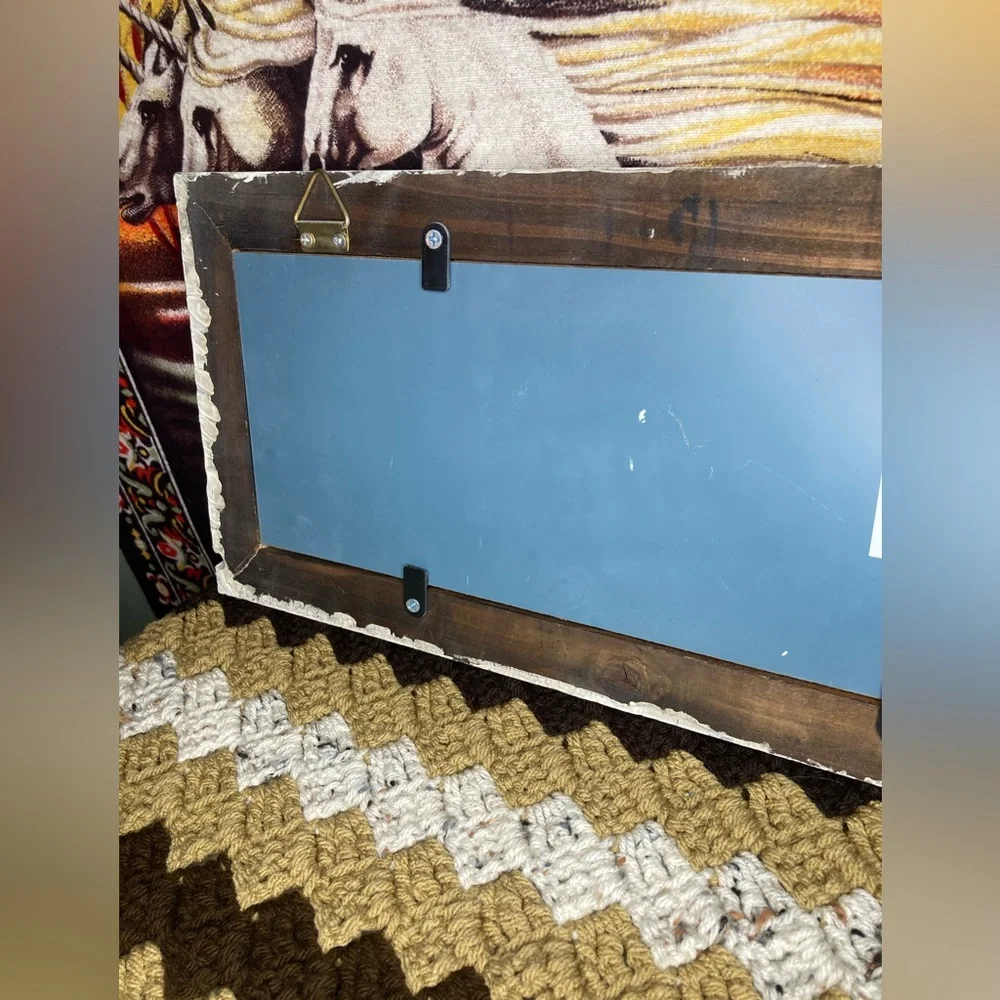 wooden mirror w/ cowgirl + rhinestones hobby lobby